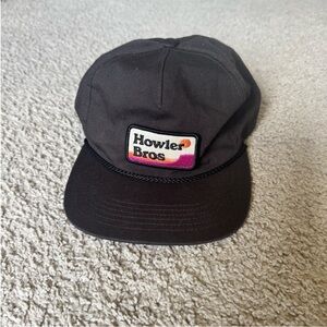 Howler Brothers Structured SnapBack Hat Dark Brown OS Men’s Canvas 100% Canvas